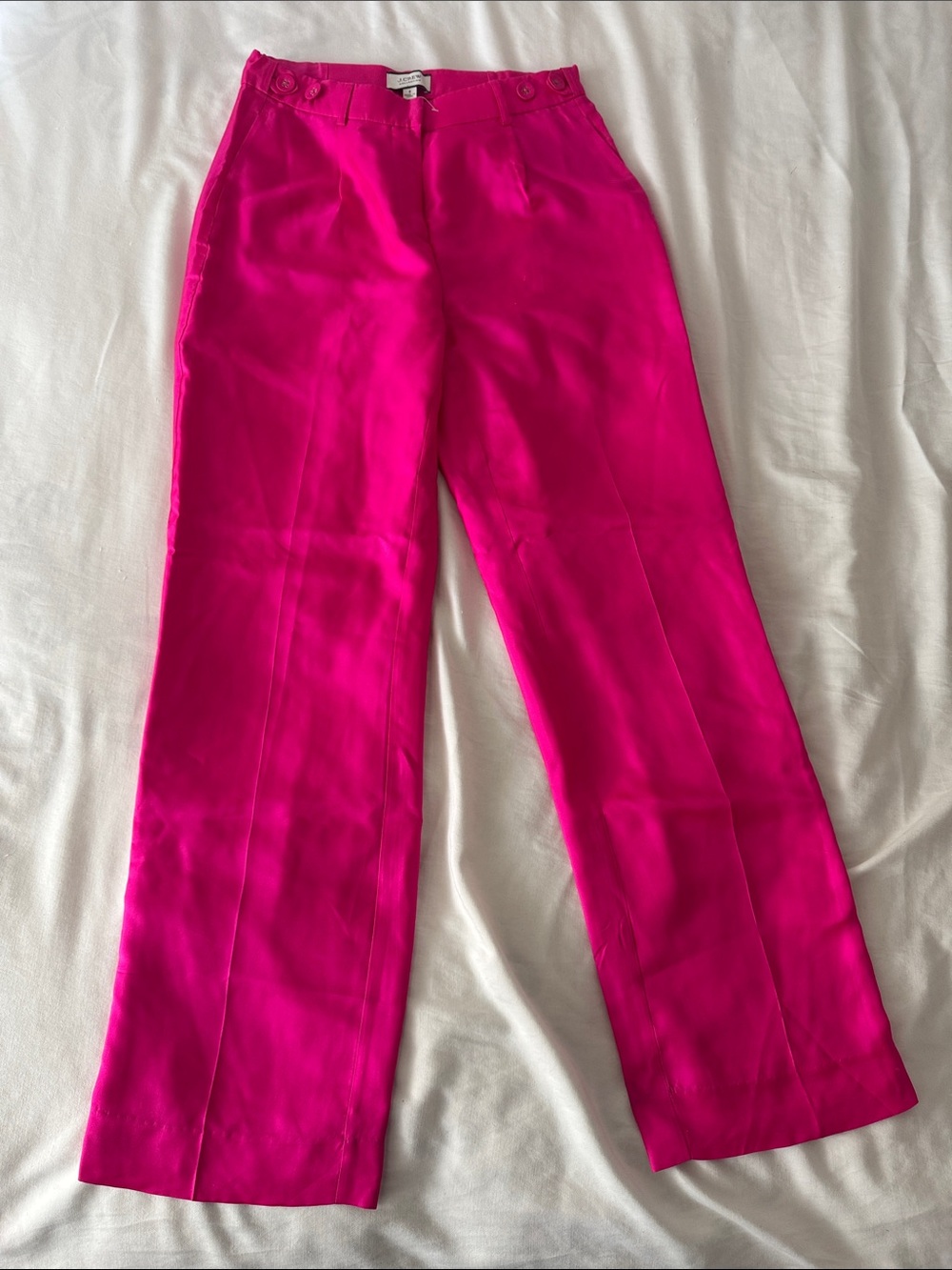 J. Crew Silk Pink Trousers